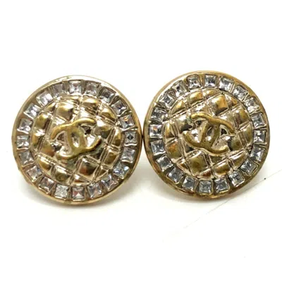 CHANEL METAL STUD EARRINGS (PRE-OWNED)