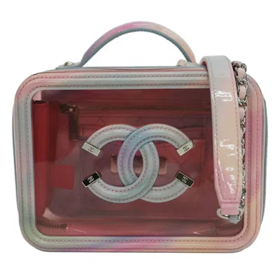 CHANEL PATENT LEATHER VINYL POCHETTE SHOULDER BAG (PRE-OWNED)