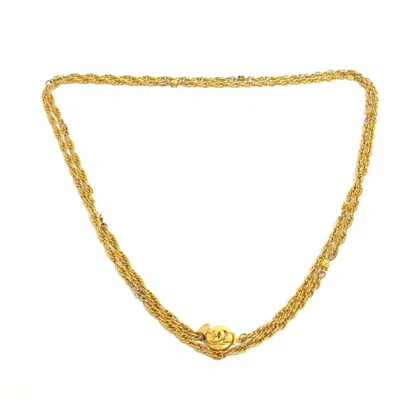 CHANEL PLATED NECKLACE (PRE-OWNED)