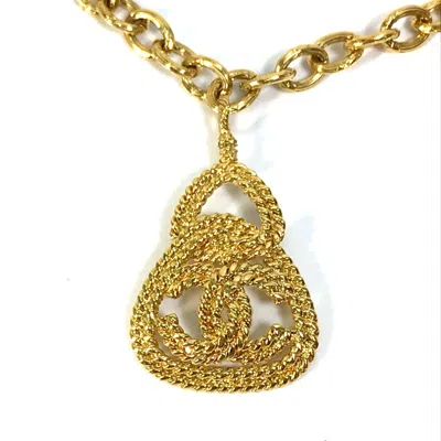 CHANEL PLATED NECKLACE (PRE-OWNED)