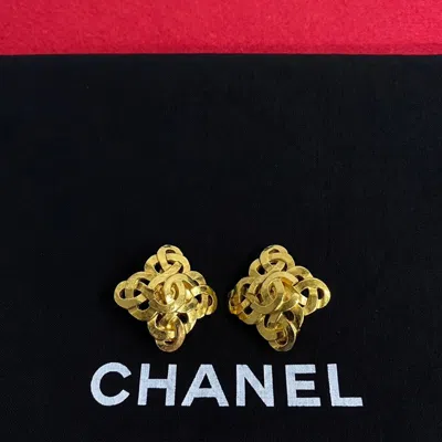 CHANEL PLATING CLIP EARRINGS (PRE-OWNED)