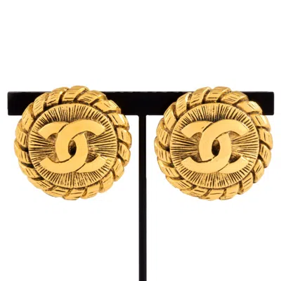 CHANEL PLATING CLIP EARRINGS (PRE-OWNED)