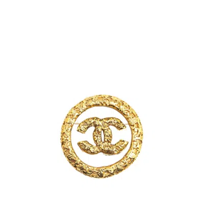 CHANEL PLATING PLASTIC BROOCH (PRE-OWNED)