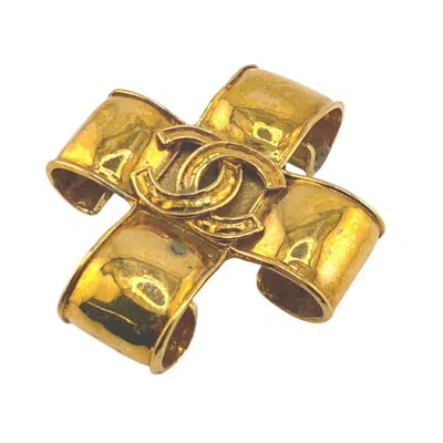 CHANEL PLATING PLASTIC BROOCH (PRE-OWNED)