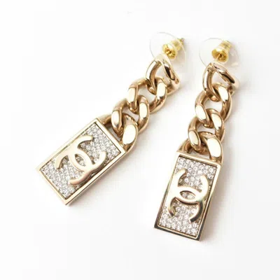 CHANEL PLATING STUD EARRINGS (PRE-OWNED)