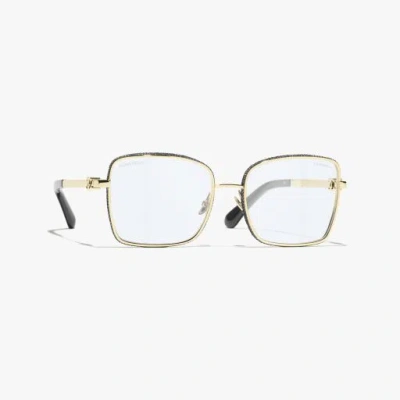CHANEL SQUARE BLUE LIGHT GLASSES