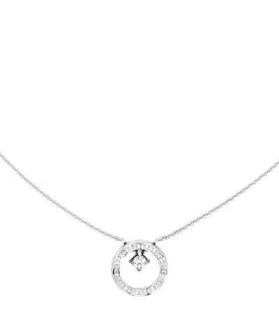 CHANEL WHITE GOLD AND DIAMOND COCO CRUSH NECKLACE
