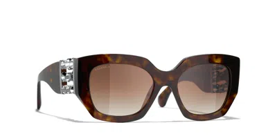 CHANEL CHANEL WOMAN SUNGLASSES CAT EYE SUNGLASSES CH5545