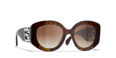 CHANEL CHANEL WOMAN SUNGLASSES OVAL SUNGLASSES CH5543