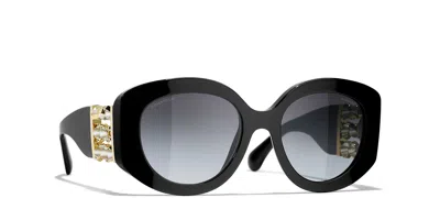 CHANEL CHANEL WOMAN SUNGLASSES OVAL SUNGLASSES CH5543