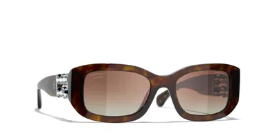 CHANEL CHANEL WOMAN SUNGLASS RECTANGLE SUNGLASSES CH5542