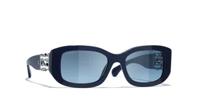 CHANEL CHANEL WOMAN SUNGLASS RECTANGLE SUNGLASSES CH5542