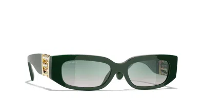CHANEL CHANEL WOMAN SUNGLASS RECTANGLE SUNGLASSES CH5544