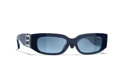CHANEL CHANEL WOMAN SUNGLASS RECTANGLE SUNGLASSES CH5544