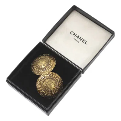 CHANEL YELLOW CLIP EARRINGS (PRE-OWNED)