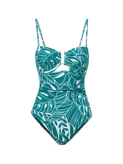 CHANGE OF SCENERY WOMEN'S GREEN / BLUE JULIETTE ONE PIECE IN ISLE OF PALMS