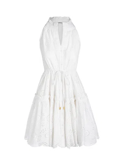 CHANGE OF SCENERY WOMEN'S CHARLOTTE DRESS IN FRESH WHITE EYELET