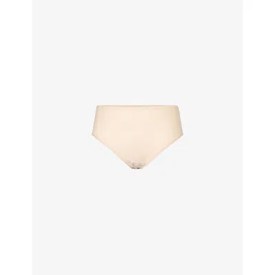 CHANTELLE WOMENS NUDE SOFT STRETCH HIGH-CUT STRETCH-WOVEN BRIEFS