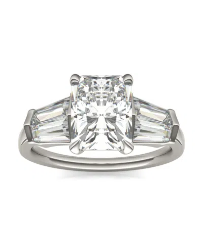 CHARLES & COLVARD MOISSANITE RADIANT CUT ENGAGEMENT RING (3-7/8 CARAT TOTAL WEIGHT DIAMOND EQUIVALENT) IN 14K WHITE GO