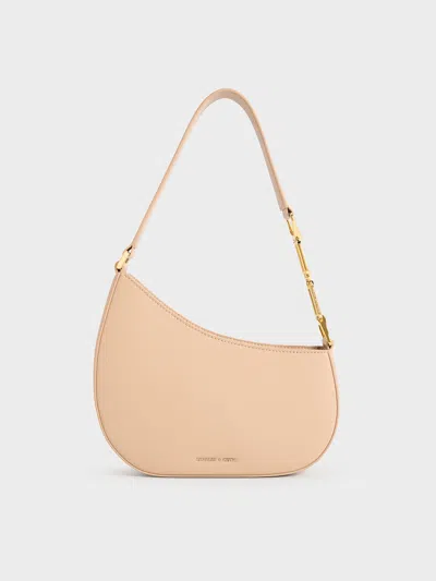 CHARLES & KEITH CHARLES & KEITH - AGATHA CHAIN-ACCENT SHOULDER BAG
