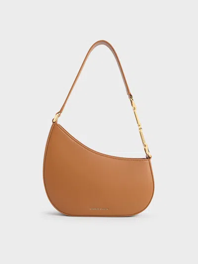 CHARLES & KEITH CHARLES & KEITH - AGATHA CHAIN-ACCENT SHOULDER BAG