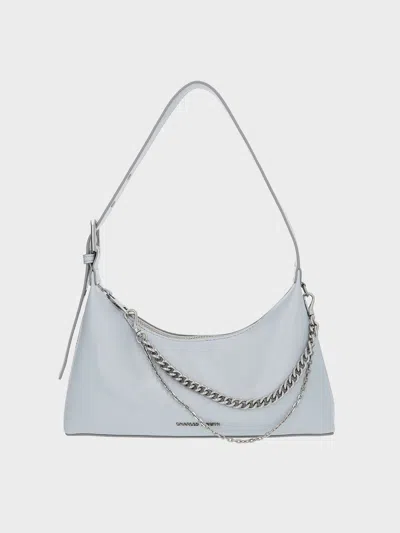 CHARLES & KEITH CHARLES & KEITH - ATWOOD CHAIN-EMBELLISHED SHOULDER BAG