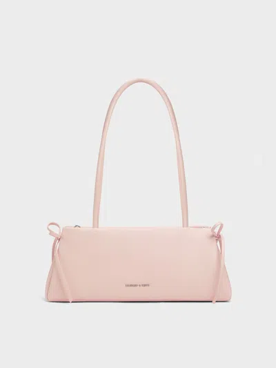 CHARLES & KEITH CHARLES & KEITH - HAZEL BOW ELONGATED TRAPEZE SHOULDER BAG
