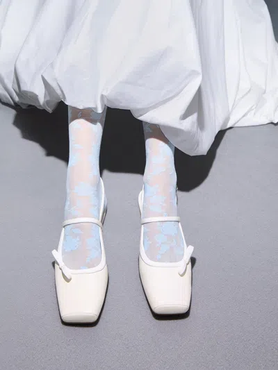 CHARLES & KEITH CHARLES & KEITH - BOW SLINGBACK MARY JANE FLATS