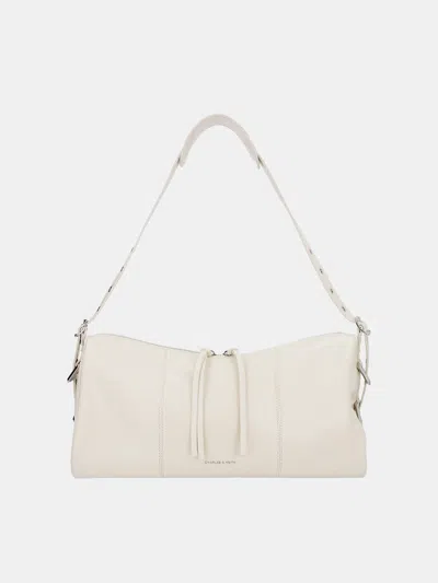 CHARLES & KEITH CHARLES & KEITH - BRYNA PANELLED GROMMET-STRAP CROSSBODY BAG