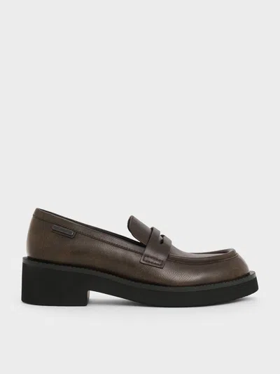 CHARLES & KEITH CHARLES & KEITH - CHUNKY-SOLE PENNY LOAFERS