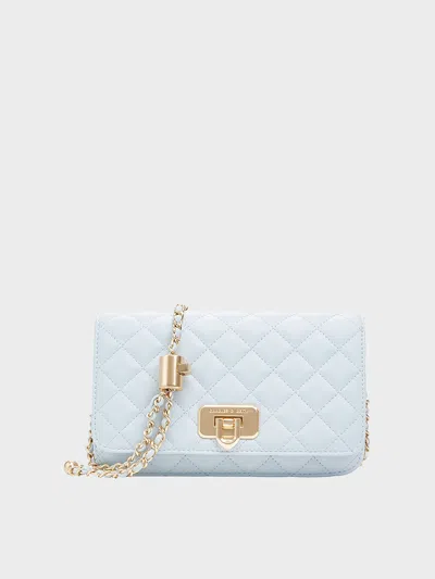 CHARLES & KEITH CHARLES & KEITH - CRESSIDA QUILTED PUSH-LOCK CLUTCH