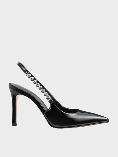 CHARLES & KEITH CHARLES & KEITH - FLORES PATENT GEM-STRAP SLINGBACK PUMPS