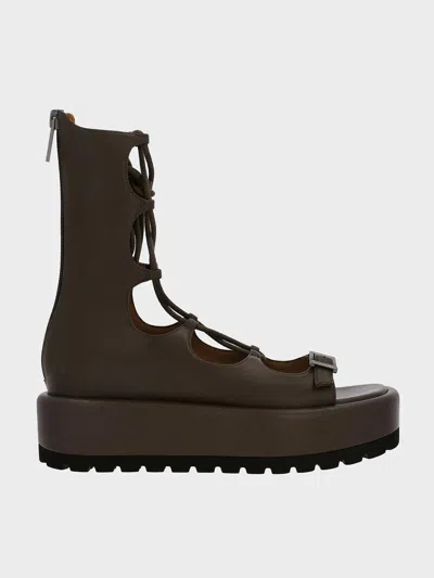 CHARLES & KEITH CHARLES & KEITH - GLADIATOR LACE-UP PLATFORM SANDALS