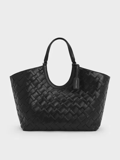 CHARLES & KEITH CHARLES & KEITH - IVETTE WOVEN TOTE BAG