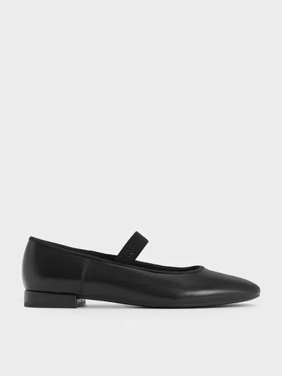 CHARLES & KEITH CHARLES & KEITH - LEATHER MARY JANE FLATS