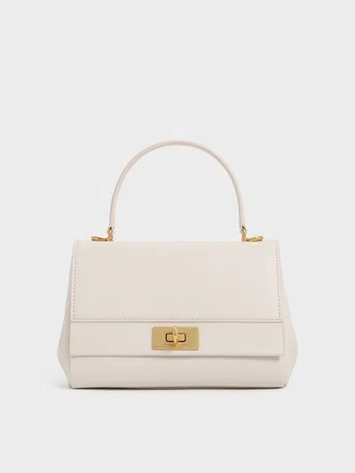 CHARLES & KEITH CHARLES & KEITH - LENNIE CHAIN-STRAP TOP HANDLE BAG