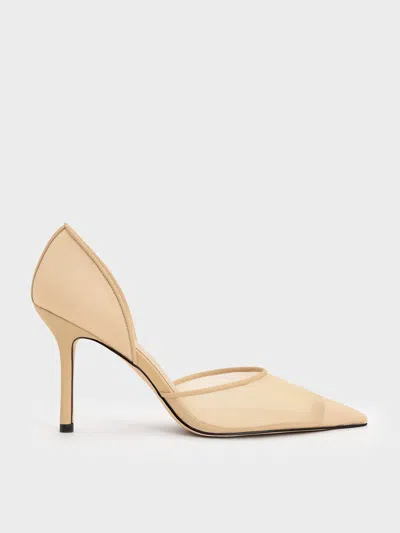 CHARLES & KEITH CHARLES & KEITH - MESH POINTED-TOE D'ORSAY PUMPS