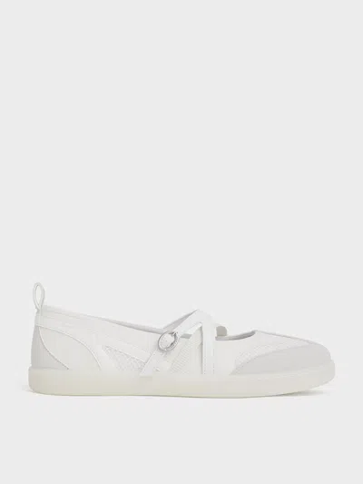 CHARLES & KEITH CHARLES & KEITH - MESH TWO-TONE BALLET SNEAKERS