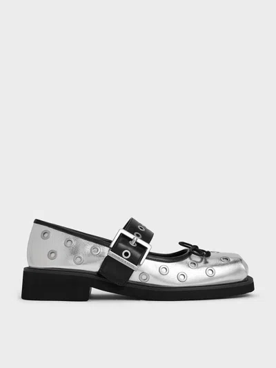 CHARLES & KEITH CHARLES & KEITH - METALLIC GROMMET BUCKLED MARY JANES