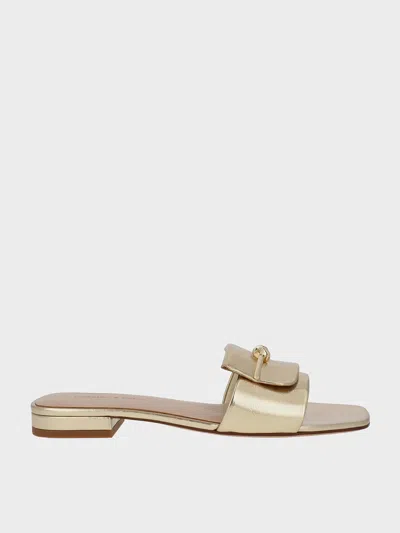 CHARLES & KEITH CHARLES & KEITH - METALLIC KNOTTED ACCENT SLIDE SANDALS