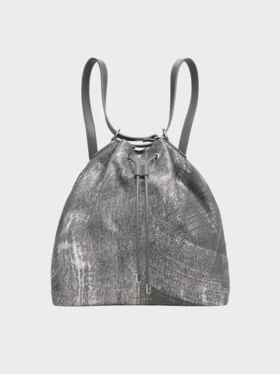 CHARLES & KEITH CHARLES & KEITH - NEVA BRUSHED DENIM TWO-WAY BUCKET BAG