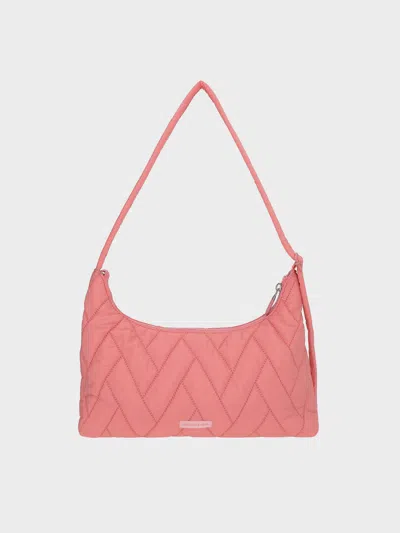 CHARLES & KEITH CHARLES & KEITH - NYLON CHEVRON SHOULDER BAG