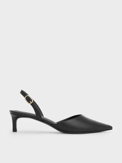 CHARLES & KEITH CHARLES & KEITH - POINTED-TOE SLINGBACK KITTEN HEELS