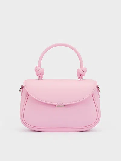 CHARLES & KEITH CHARLES & KEITH - SAMMIE KNOTTED-HANDLE FRONT-FLAP BAG