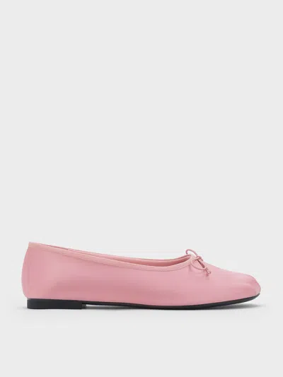 CHARLES & KEITH CHARLES & KEITH - SATIN BOW BALLET FLATS