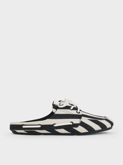 CHARLES & KEITH CHARLES & KEITH - JUDE STRIPED SLIP-ON BOAT SHOES