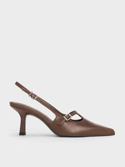 CHARLES & KEITH CHARLES & KEITH - T-BAR POINTED-TOE SLINGBACK PUMPS