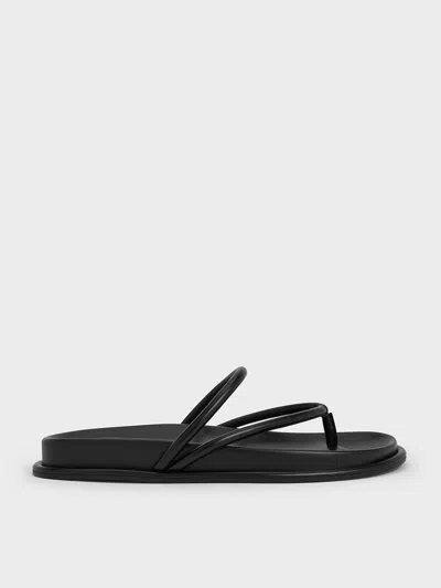CHARLES & KEITH CHARLES & KEITH - V-STRAP TUBULAR THONG SANDALS