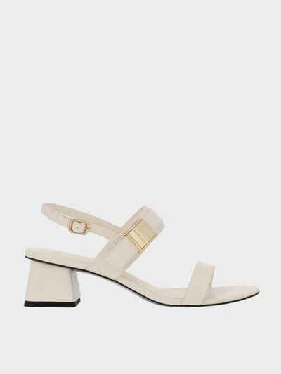 CHARLES & KEITH CHARLES & KEITH - YVETTE DOUBLE-STRAP HEELED SANDALS