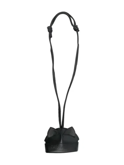 CHARLES JEFFREY LOVERBOY EARS BEANIE LEATHER KEYRING POUCH